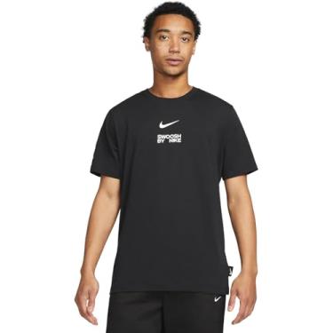 Imagem de Nike Camiseta masculina Swoosh, Preto, M