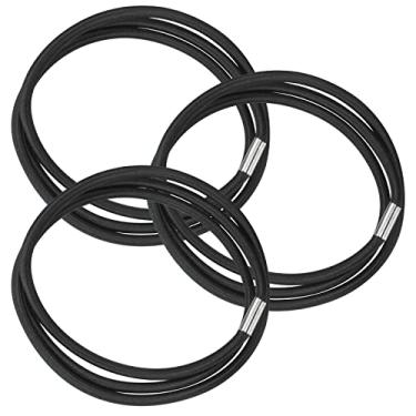 Imagem de 3 Pack Trash Can Bands Garbage Bag Elastic Bands Durable Rubber Band Fit 13-30 Gallon Garbage Cans Elastic Rubber Bands for Garbage Bag, Waste Bins, Litter Box (Black,Small(13-30gal))