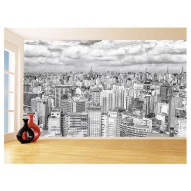 Imagem de Papel De Parede 3D Cidade São Paulo Prédios Céu 3,5M Ncd341