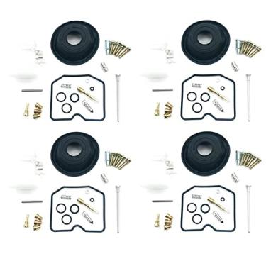 Imagem de 4 conjuntos de kit de reparo de carburador compatível com KPS ZL400 Configure 1989-1996 diafragma de vácuo e boia (cor: 4 conjuntos)