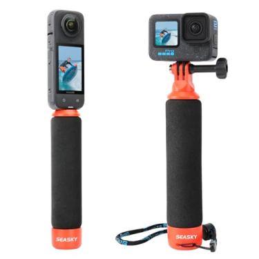 Imagem de SEASKY Barra flutuante multifuncional F1 para Gopro Hero13/12/11/10/9 Preto para Insta360 X5 X4 X3 X2 Ace Pro 2 para DJI Action 5 Pro/4/3/2 Câmera de ação esportiva