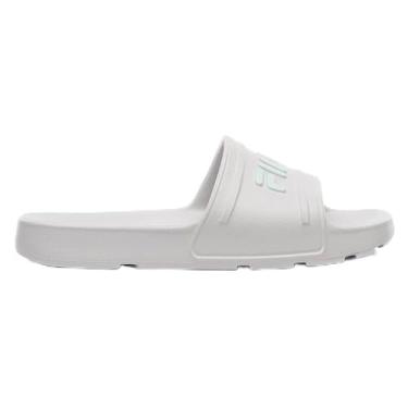 Imagem de Chinelo Feminino Sleek Slide Branco Prata Verde Fila F02SD00011-6426