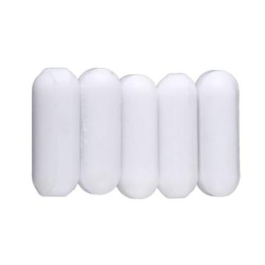 Imagem de Agitador magnético de 5 peças tipo C cor branca PTFE Agitador magnético de laboratório Pulga de laboratório para agitador magnético Placa de agitador magnético Resistência a baixa (A)