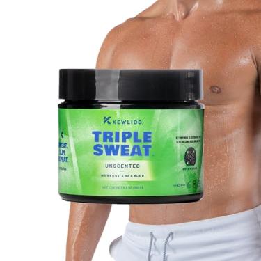 Imagem de Kewlioo Creme triplo que melhora o suor para exercícios – creme de suor quente para braços, barriga e cintura | Aumenta a circulação e maximiza o suor | Gel de emagrecimento pré-treino para homens e