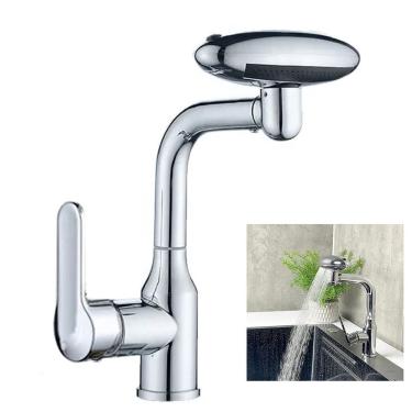 Imagem de Torneira Monocomando Cozinha Rotaçao 360 Graus Quatro Jatos de Agua Misturador Agua Que...