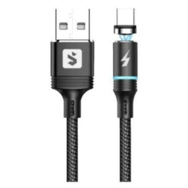 Imagem de Cabo Carregar Magnético Trançado 1 Metro Micro Usb Android - Sumexr