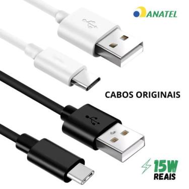 Imagem de Cabo Tipo C Compatível com Samsung  M34 5G - GH39-02065A, Preto
