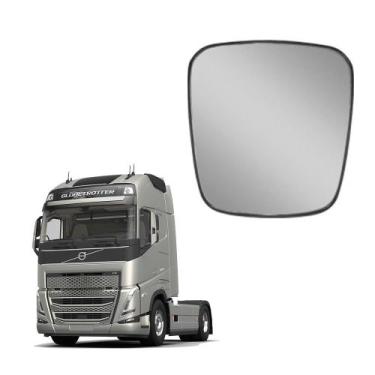 Imagem de Vidro c Base Retrovisor Auxiliar p Volvo FM 2014 2015 2016 - Fabbof