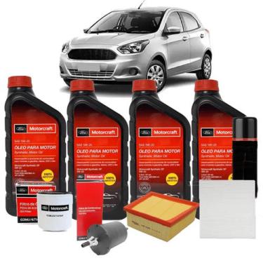 Imagem de Kit Revisão 5w20 Ford Ka 1.0 1.5 2014 2015 2016 2017 2018 - Motorcraft