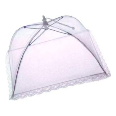 Imagem de Kit 4 Tela Mosquiteiro Tule Protetor Alimento Grande 40cm - Top útil