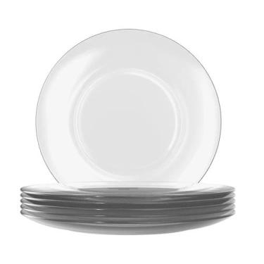 Imagem de Prato Raso Vidro Duralex 22,6cm Astral 6 Unidades - Nadir 0002 - Nadir