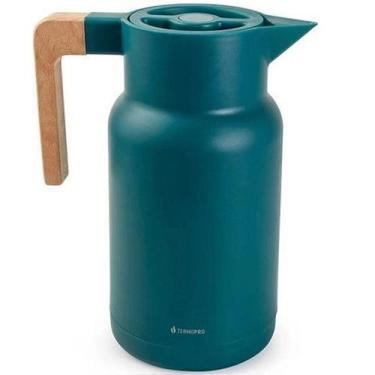Imagem de Garrafa Termica Wood Fashion Verde 1 Litro Termopro TP6563