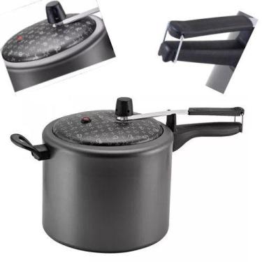 Imagem de Panela de Pressão 7 Litros Antiaderente Teflon Grande Preta Panelux, 7