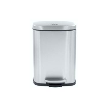 Imagem de Lixeira Pedal Top Clean Inox 6 Litros com Balde Interno - Guimmis.casa