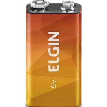 Imagem de Kit 10 Baterias 9V Elgin Zinco Encartelada