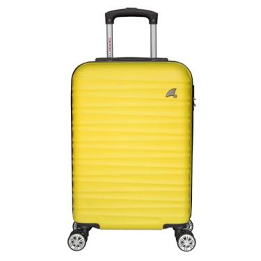 Imagem de Mala de Bordo Allabard 10kg ABS Rígido Viagem Rodinhas 360° Padrão ANAC Design Futurista Cores Pastel (Sorento - Yellow)