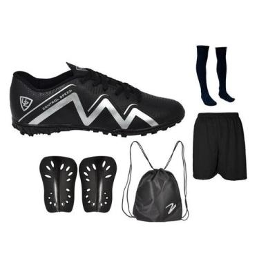 Imagem de Chuteira Society Control Speed Adulto Juvenil Sosaite Sintético Costur