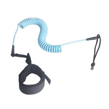 Imagem de Tachiuwa Suprimentos para cordas de prancha de surfe enroladas Cordas para pranchas de surfe Corda de remo para longboards Prancha curta, Azul