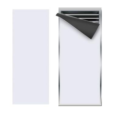 Imagem de PATIKIL Capa de ventilação magnética de 35,5 x 14 cm, capa de registro de ar de parede de piso bloqueador de ventilação magnético de alta resistência para forno de lareira HVAC RV doméstico, branco