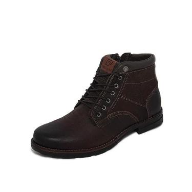Imagem de Coturno Masculino Casual em Couro e Zíper Lateral Free Way Soldier3