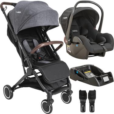 Imagem de Carrinho de Bebe com Bebe Conforto e Base Kiddo Sprint Grafite