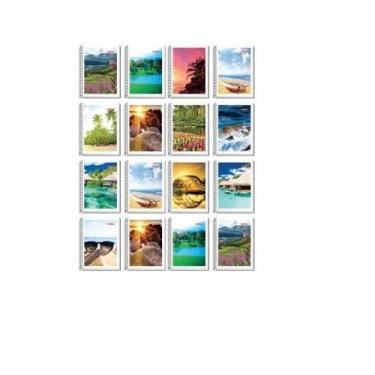 Imagem de Kit 25 Cadernos com Espiral Capa Flexível de 48 Folhas - Lynx