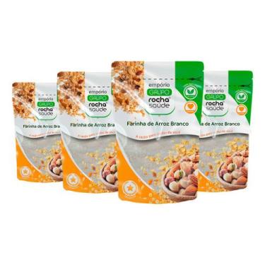 Imagem de Farinha de Arroz Branco 100% Natural Kit 4 Qualidade Premium 100g - Gr