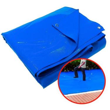 Imagem de Lona De Segurança E Proteção Para Piscina Acqua Azul 8x4 Metros - BRN 