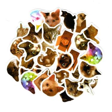 Imagem de Adesivos Decorativos Scrapbook Planner 46 Peças Gatinhos - Doce Ternur