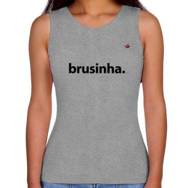 Imagem de Regata Feminina Brusinha - Foca na Moda, Cinza, P
