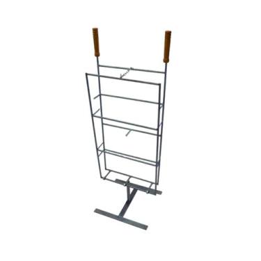 Imagem de Espeto Costela Costelão Fogo Chão Base Giratória 104x35cm - Santa Edwi