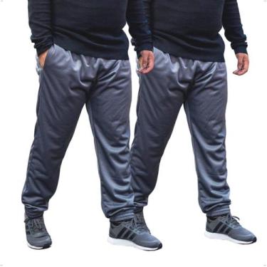 Imagem de KIT 2 Calça Masculina Jogger Plus Size Tecido Helanca Flanelada - BEN2