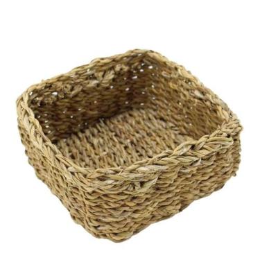 Imagem de Cesta Decorativa Aimore de Seagrass - 22x22x10cm - 1 unidade - Rizzo