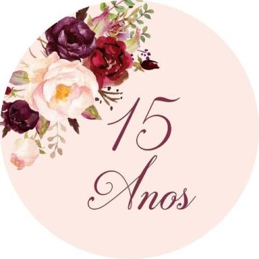 Imagem de Painel Redondo C/ Elástico 1,50m 15 Anos - Fadrix