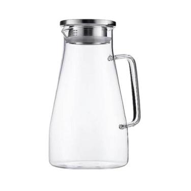 Imagem de Jarra Em Vidro Borossilicato Com Tampa Em Inox 1,5L Mimo Style