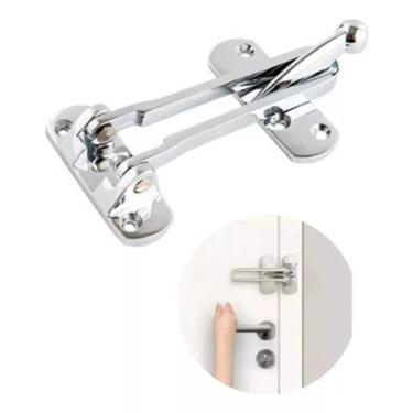 Imagem de Fecho De Porta Pega Ladrão Cromado Trifor Metal - ENGINEERING