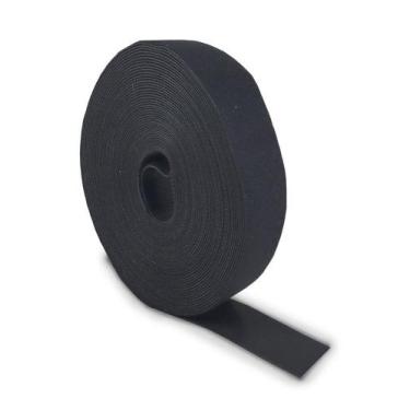 Imagem de Fita Fecho de Contato  Organizador de Cabos  Preto  Rolo 10m x - SIBRA