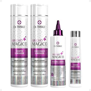 Imagem de Kit Dr Triskle Brilho Mágico: Shampoo, Condicionador, Máscara Líquida e Sérum