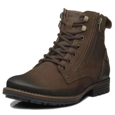 Imagem de Bota Coturno Masculino Conforto Couro Pegada