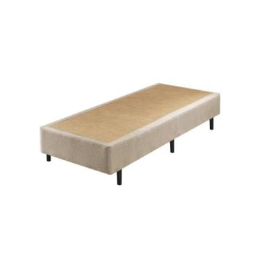 Imagem de Box Sommier Solteiro Relax Duo Confort II Eco 88x188x40 -Bege - Ecofle