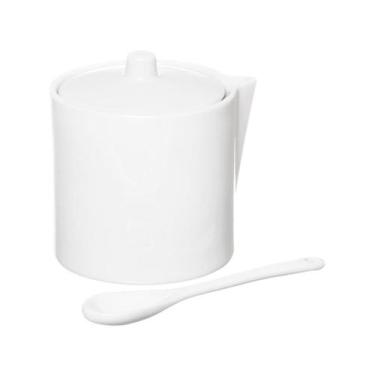 Imagem de Açucareiro de Porcelana com Colher Hauskraft Manhattan