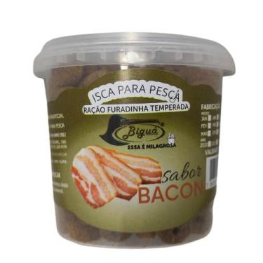 Imagem de Ração Furadinha de Pesca em Pesqueiro Sabor Bacon 90g Biguá