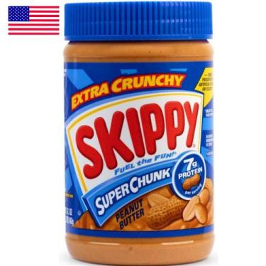 Imagem de Manteiga de Amendoim Pasta de Amendoim Crocante Skippy Importada EUA