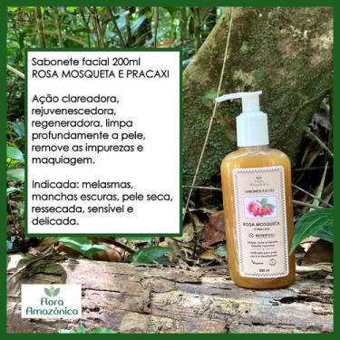 Imagem de Sabonete facial de rosa mosqueta rubiginosa + pracaxi - 200ml - Flora 