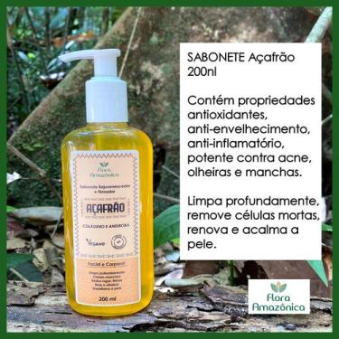Imagem de Sabonete rejuvenescedor e firmador de Açafrão - com colágeno e andirob