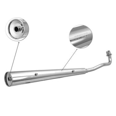 Imagem de Escapamento Esportivo Gemoto Ml 2 Abafadores com Suporte Protetor Moto