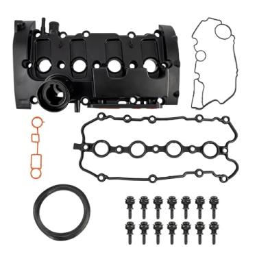 Imagem de PHILTOP Tampa da válvula do motor compatível com 2006-2008 Passat Jetta A3, 2006-2008 GTI, 2012-2013 Golf, 2007-2009 Eos, 2008-2009 TT, 2010-2015 TT Quattro, kits de tampa de válvula de substituição #