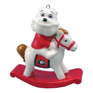 Imagem de NCAA Georgia Bulldogs Enfeite de cavalo de balanço para bebês