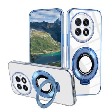 Imagem de Wousunly Capa compatível com OnePlus 13 com suporte magnético, capas de telefone OnePlus 13 de silicone transparente para carro acessórios Funda à prova de choque capa protetora original de luxo