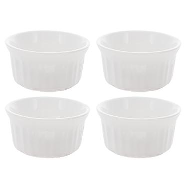 Imagem de Corningware RS4 Tigela redonda de ramequins brancos franceses de 118 ml - pacote com 4